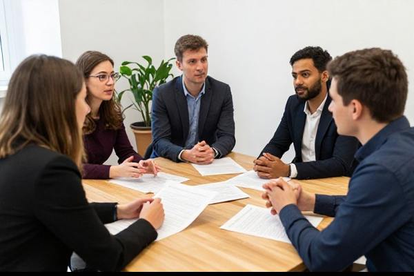Team members collaborating